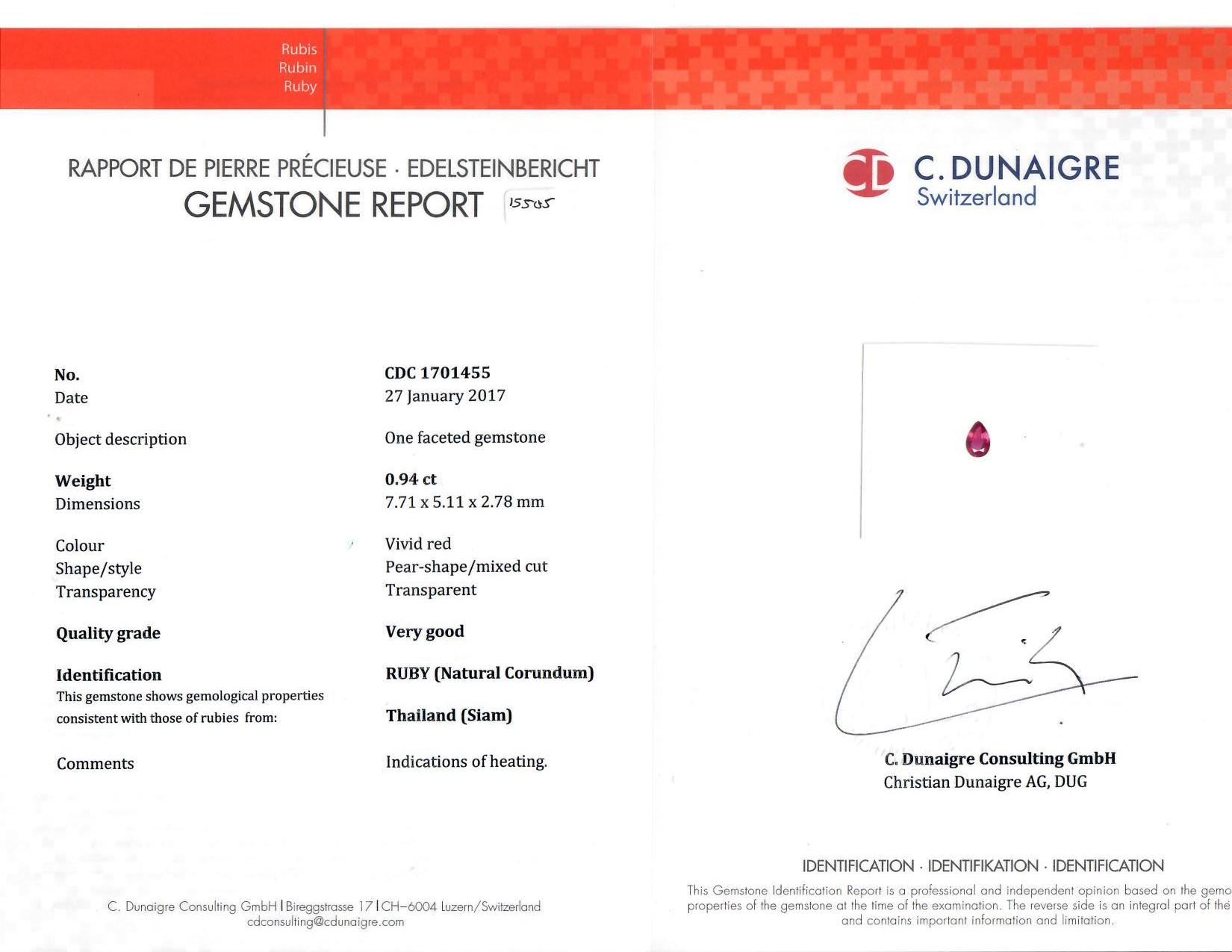 Oscar Heyman Ruby & Diamond Heart Shaped Pendant Necklace For Sale 1
