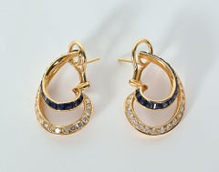 Oscar Heyman Sapphire and Diamond Earrings