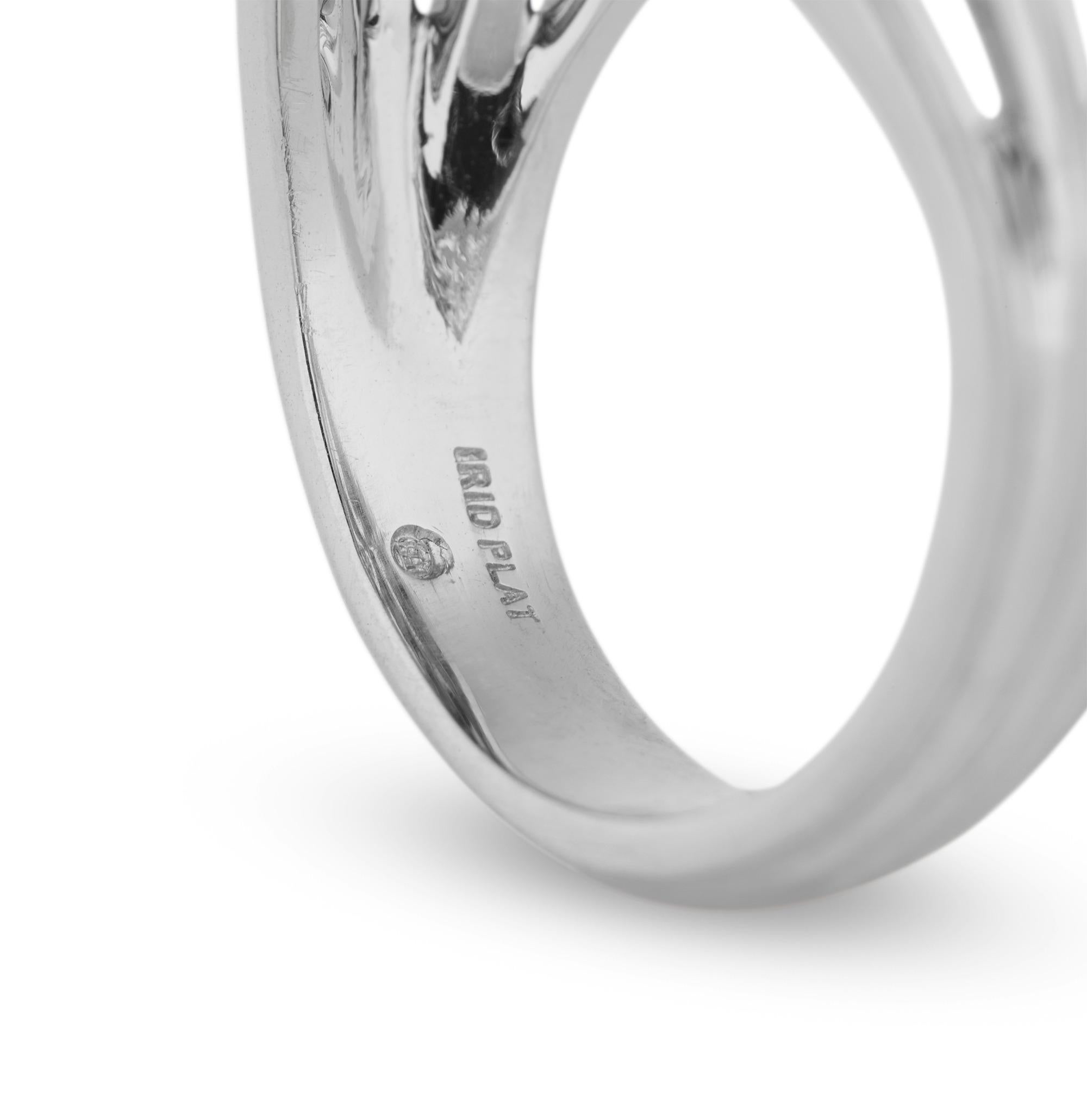Modern Oscar Heyman Sapphire and Diamond Ring For Sale