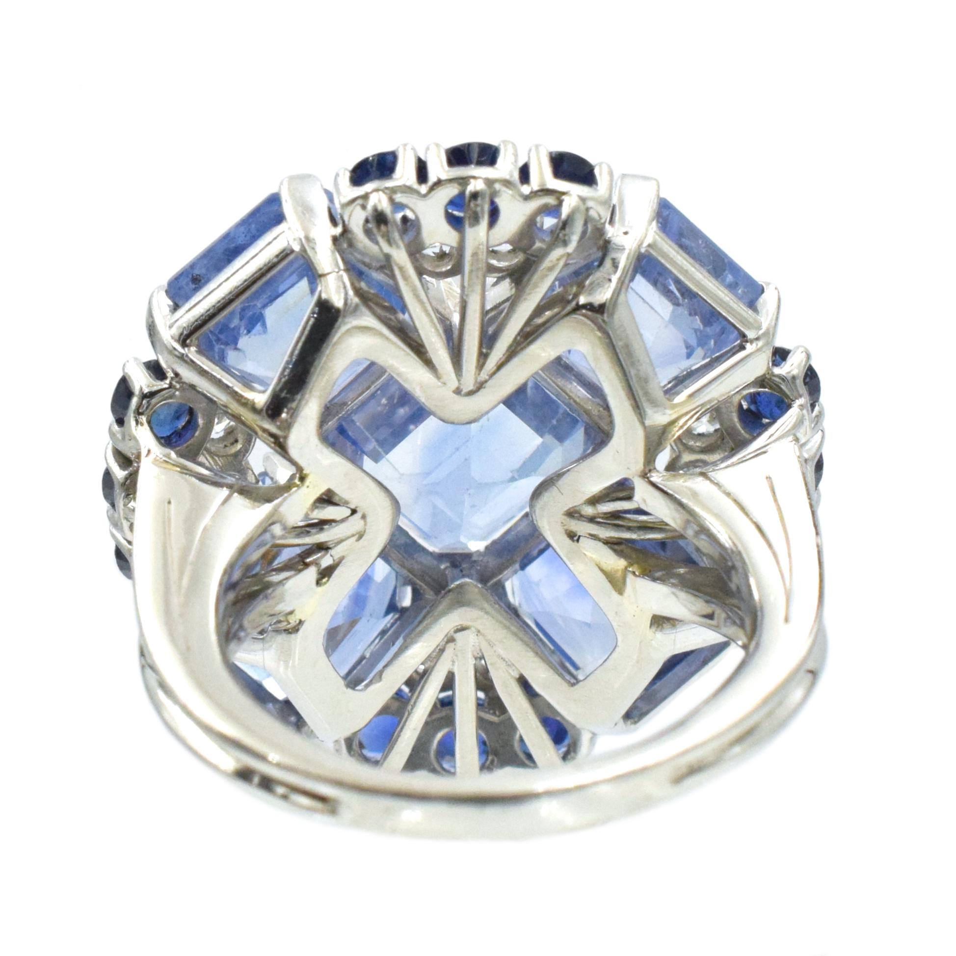 Oscar Heyman Sapphire and Diamond Ring 2