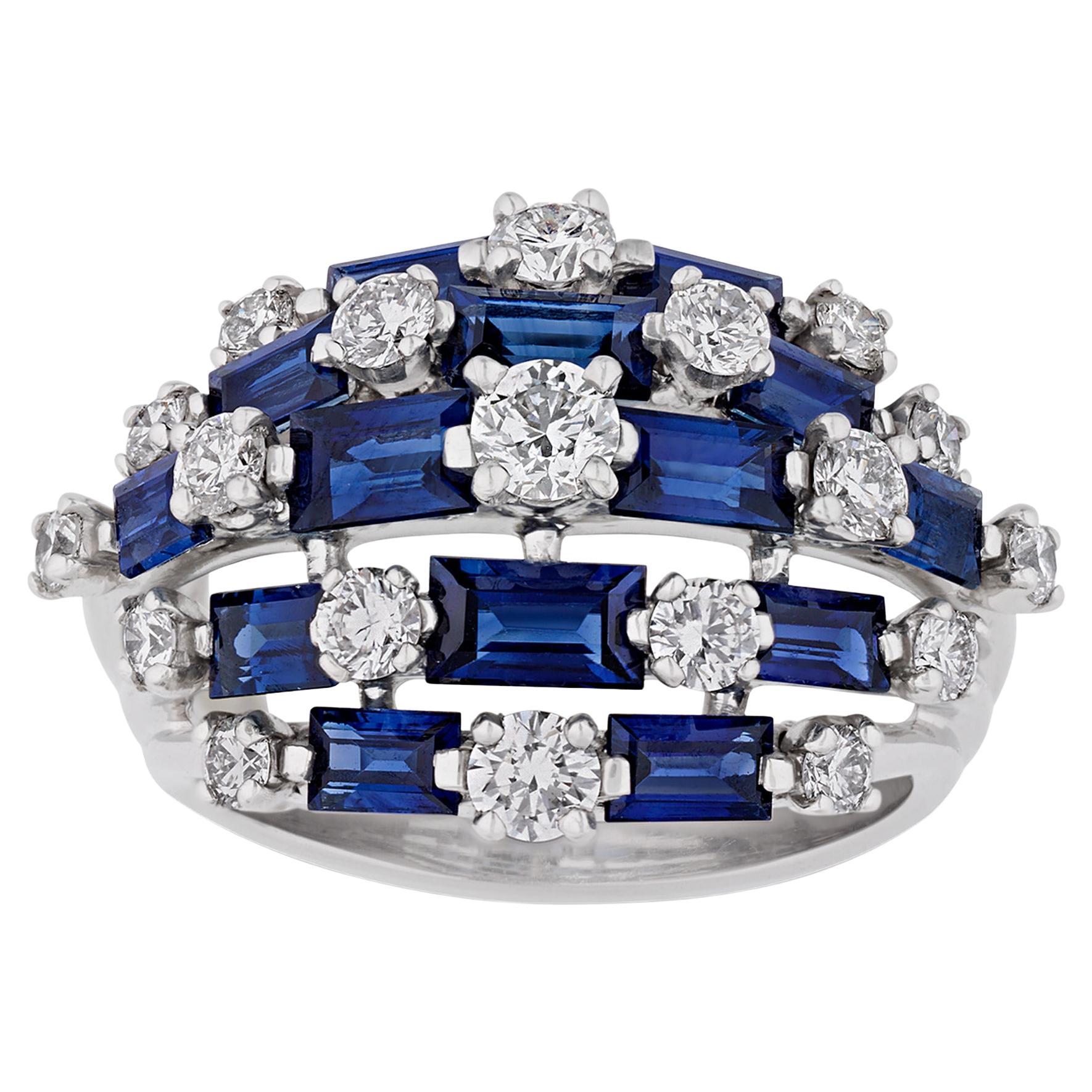 Oscar Heyman Sapphire and Diamond Ring