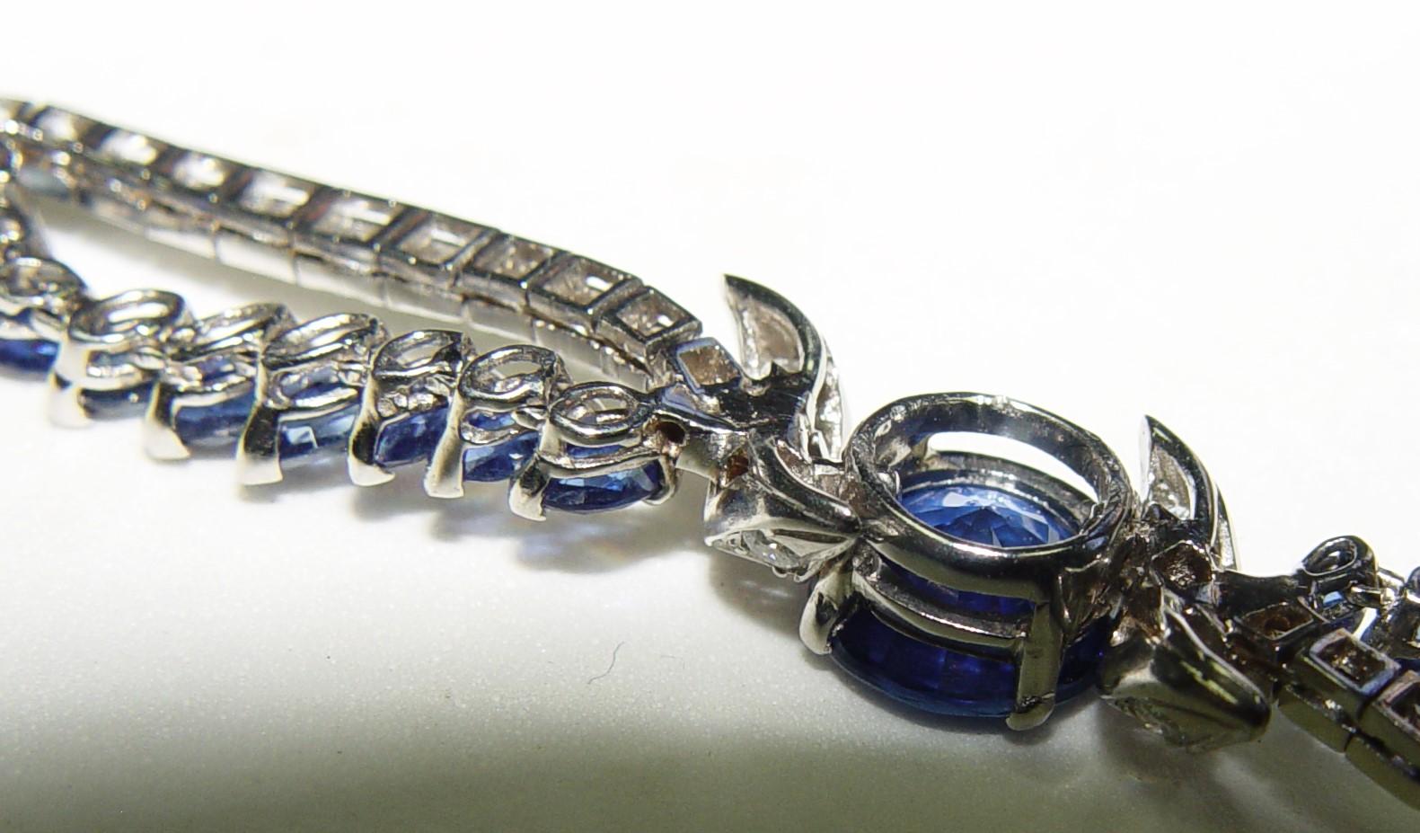 Oscar Heyman Sapphire & Diamond bracelet 7