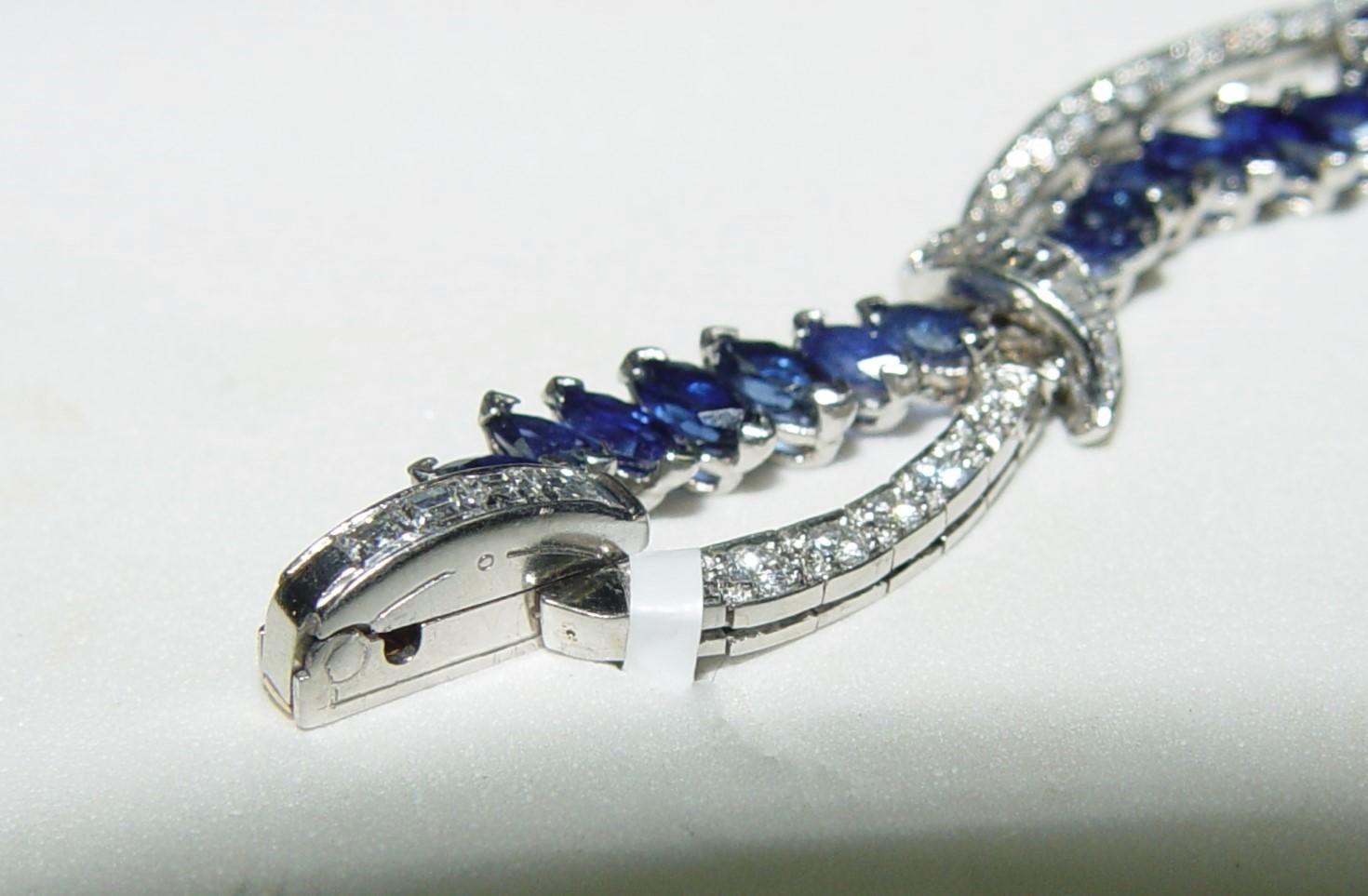 Oscar Heyman Saphir- und Diamant-Armband 7