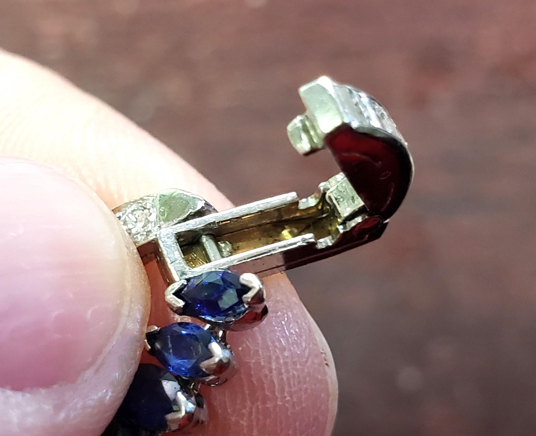 Oscar Heyman Sapphire & Diamond bracelet 7