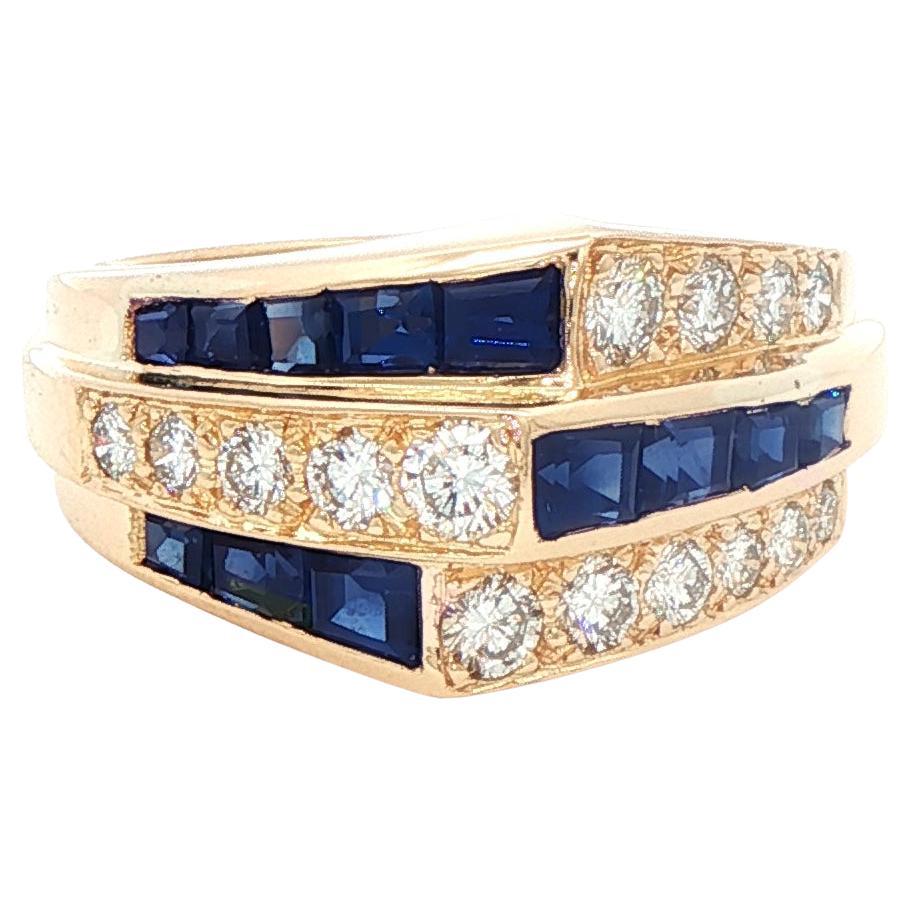 Bague en saphir et diamant d'Oscar Heyman