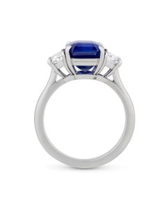 Oscar Heyman Sapphire Ring, 4.57 Carats