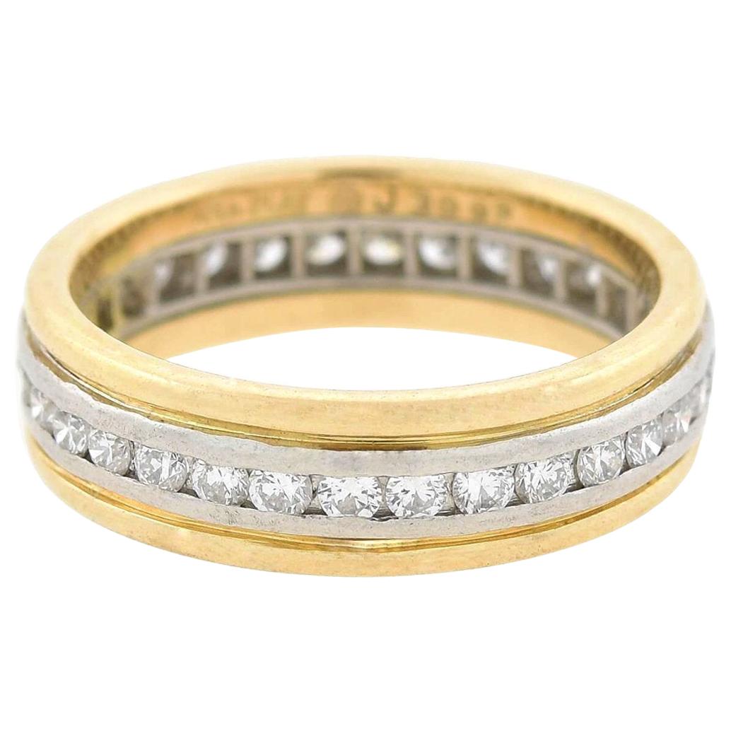 Oscar Heyman Two-Tone 0.30 Carat Diamond Band