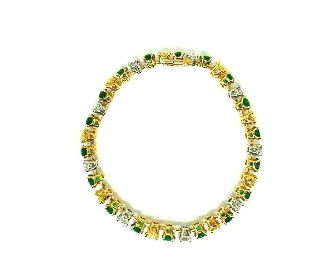vintage emerald tennis bracelet
