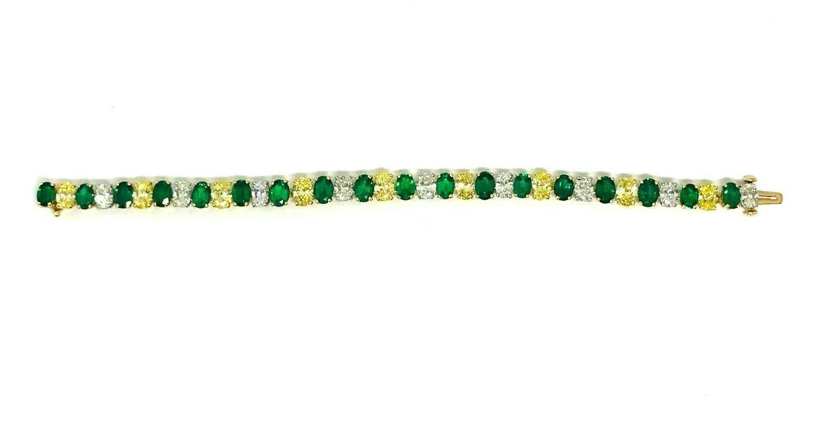 emerald bracelet yellow gold