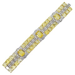 Oscar Heyman Yellow Sapphire And Diamond Bracelet