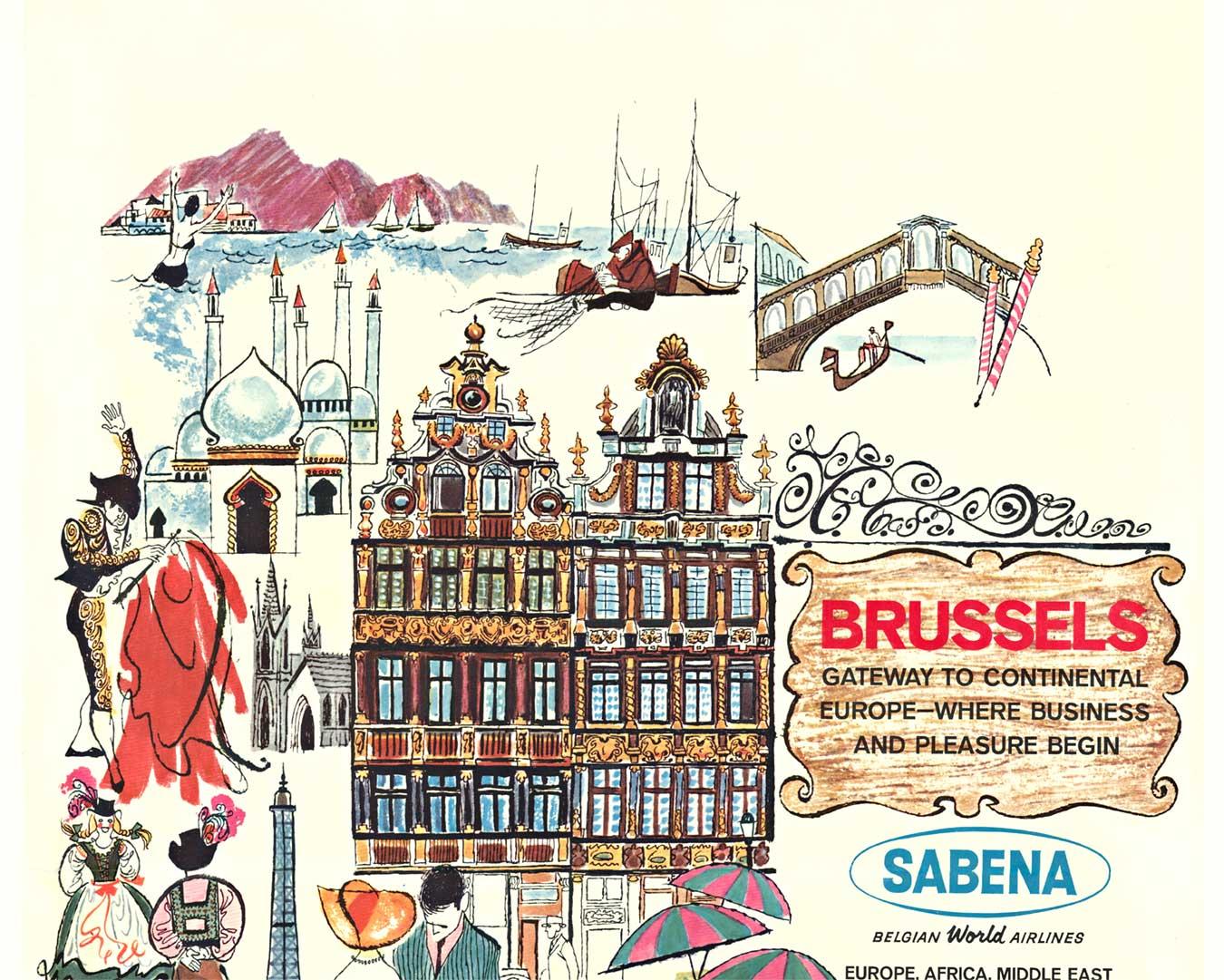 Poster di viaggio d'epoca originale 