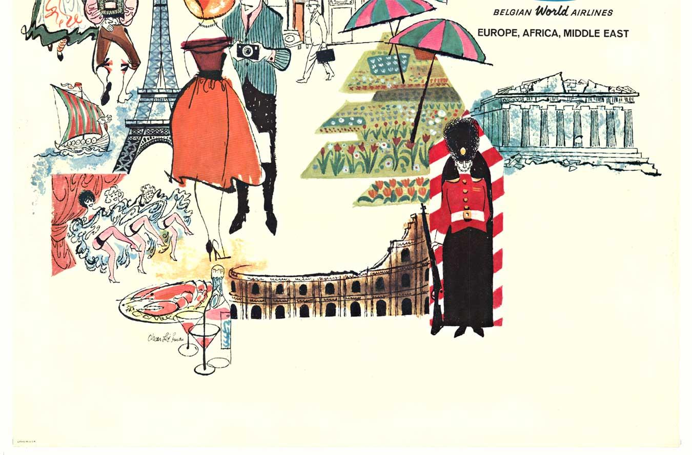 Poster di viaggio d'epoca originale 