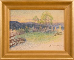 Lampe d'été précoce de l'artiste suédois Oscar Lycke, 1911