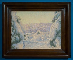 Northern Light: A Winter Scene from Ljusdal