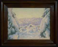 Northern Light: A Winter Scene from Ljusdal