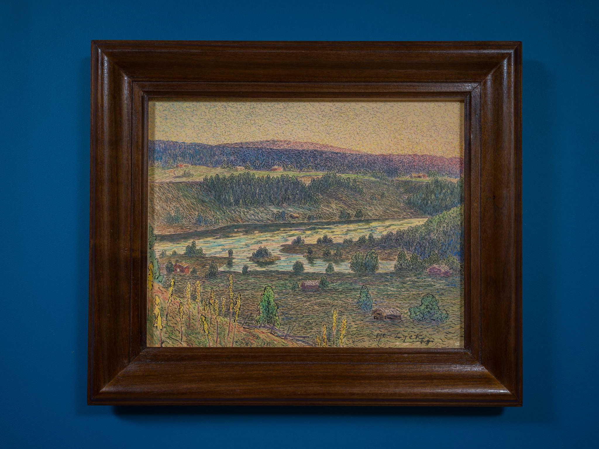 Paesaggio estivo vicino a Sundsvall, 1911 in vendita 7