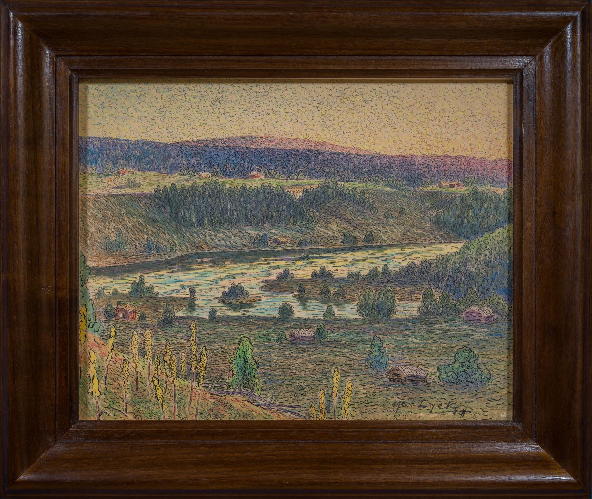 Paesaggio estivo vicino a Sundsvall, 1911 in vendita 8