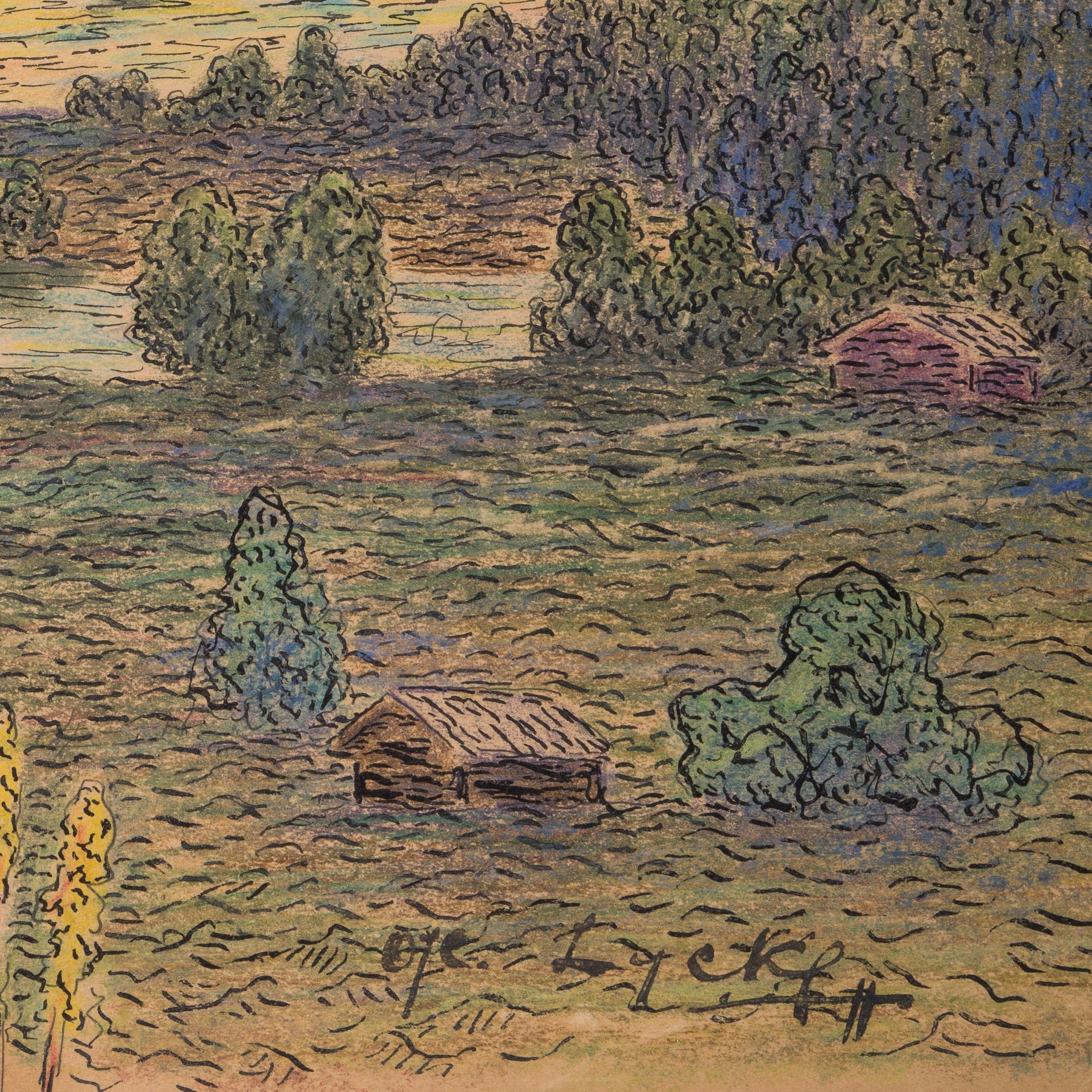 Paesaggio estivo vicino a Sundsvall, 1911 in vendita 3