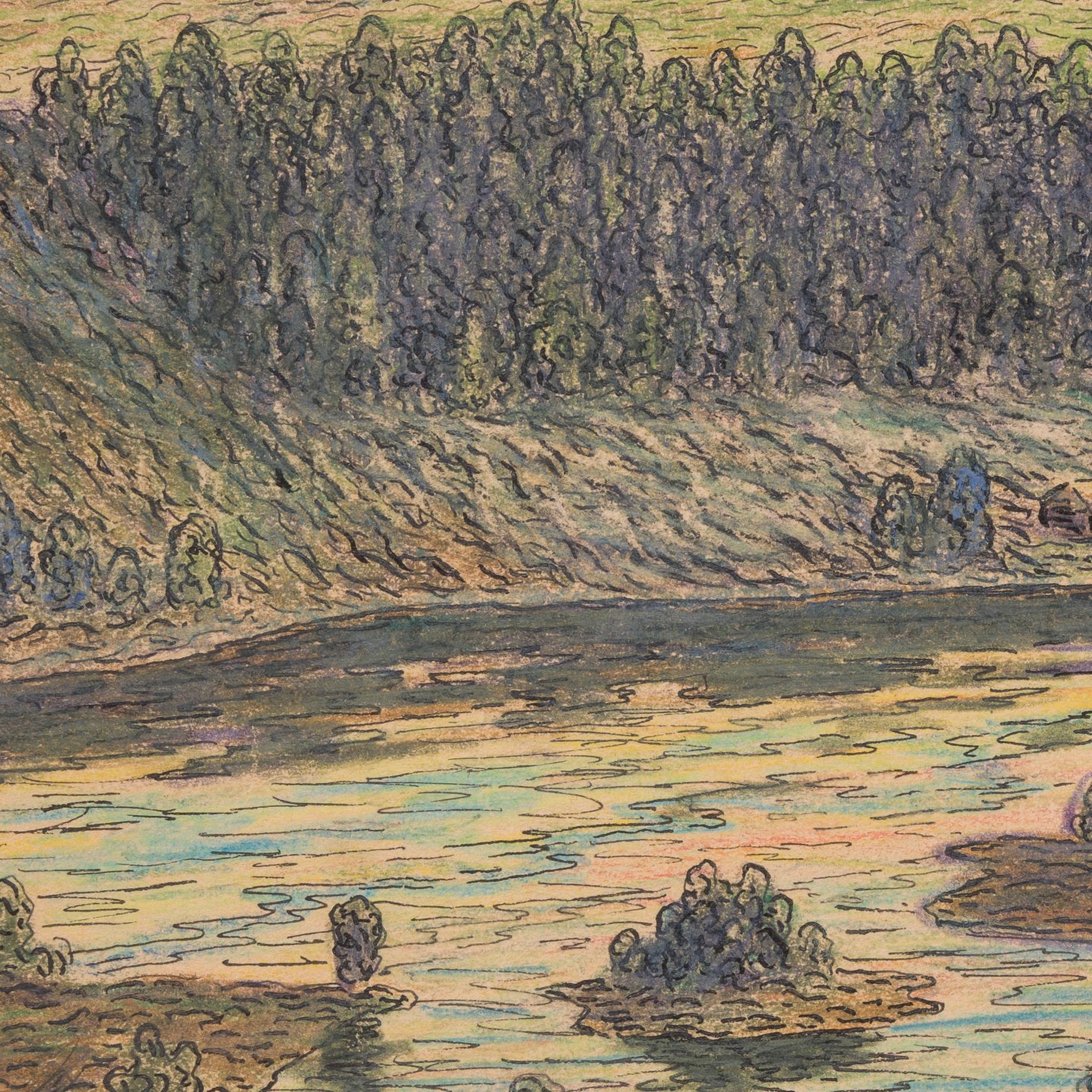 Paesaggio estivo vicino a Sundsvall, 1911 in vendita 5
