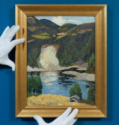 Waterfall and Timber – A View from Norrland