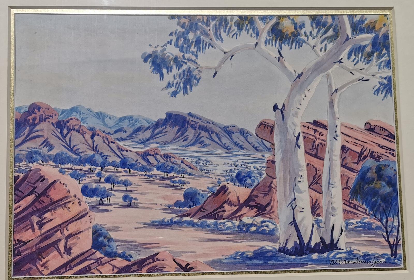 Painted Oscar Namatjira, Aboriginal Art