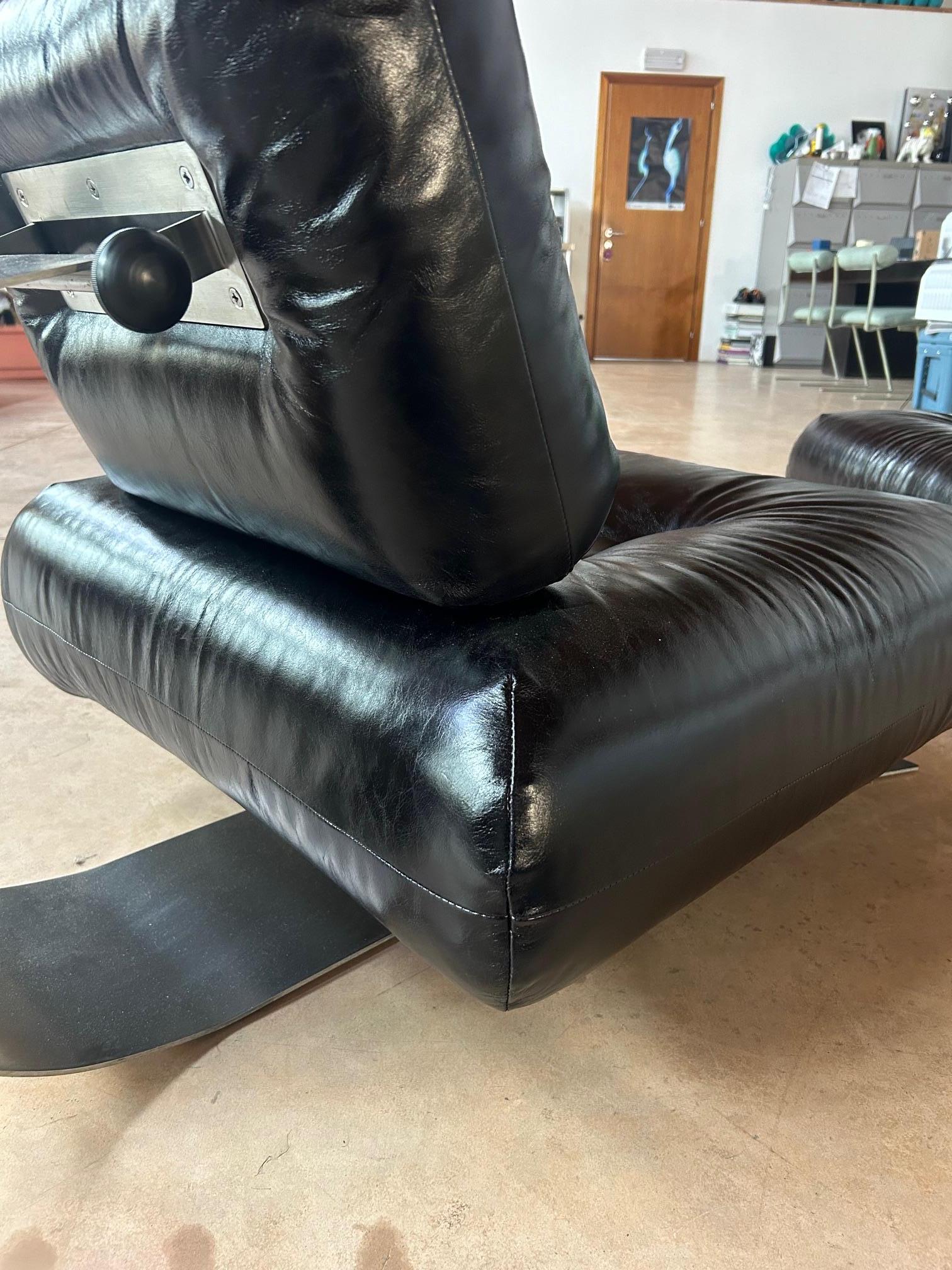Fin du 20e siècle Chaise et pouf 