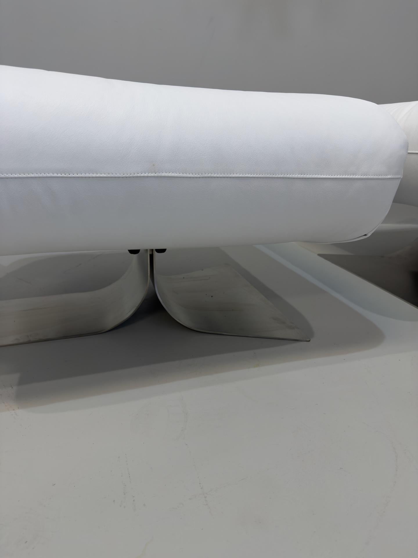 Oscar Niemeyer Armchair and Ottoman Model 