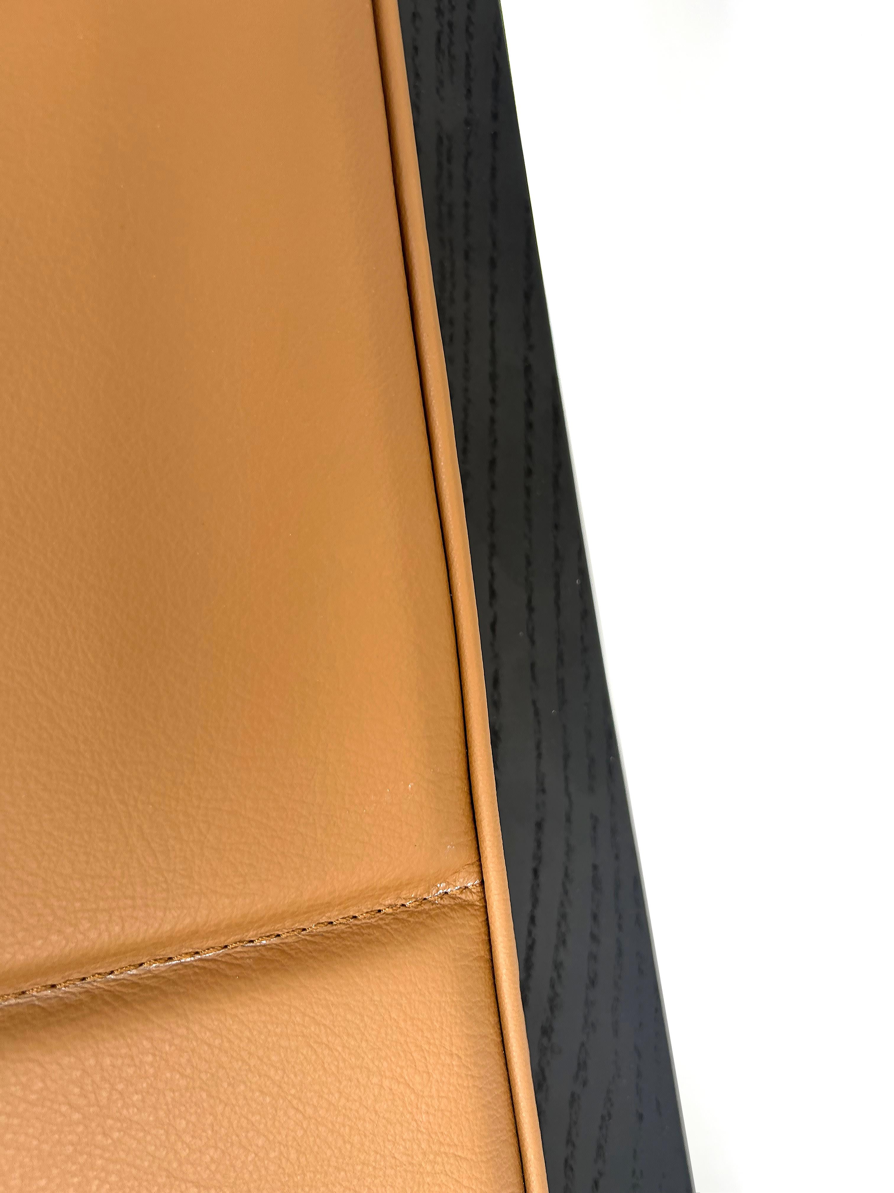Oscar Niemeyer Ebonized Ash, Leather 