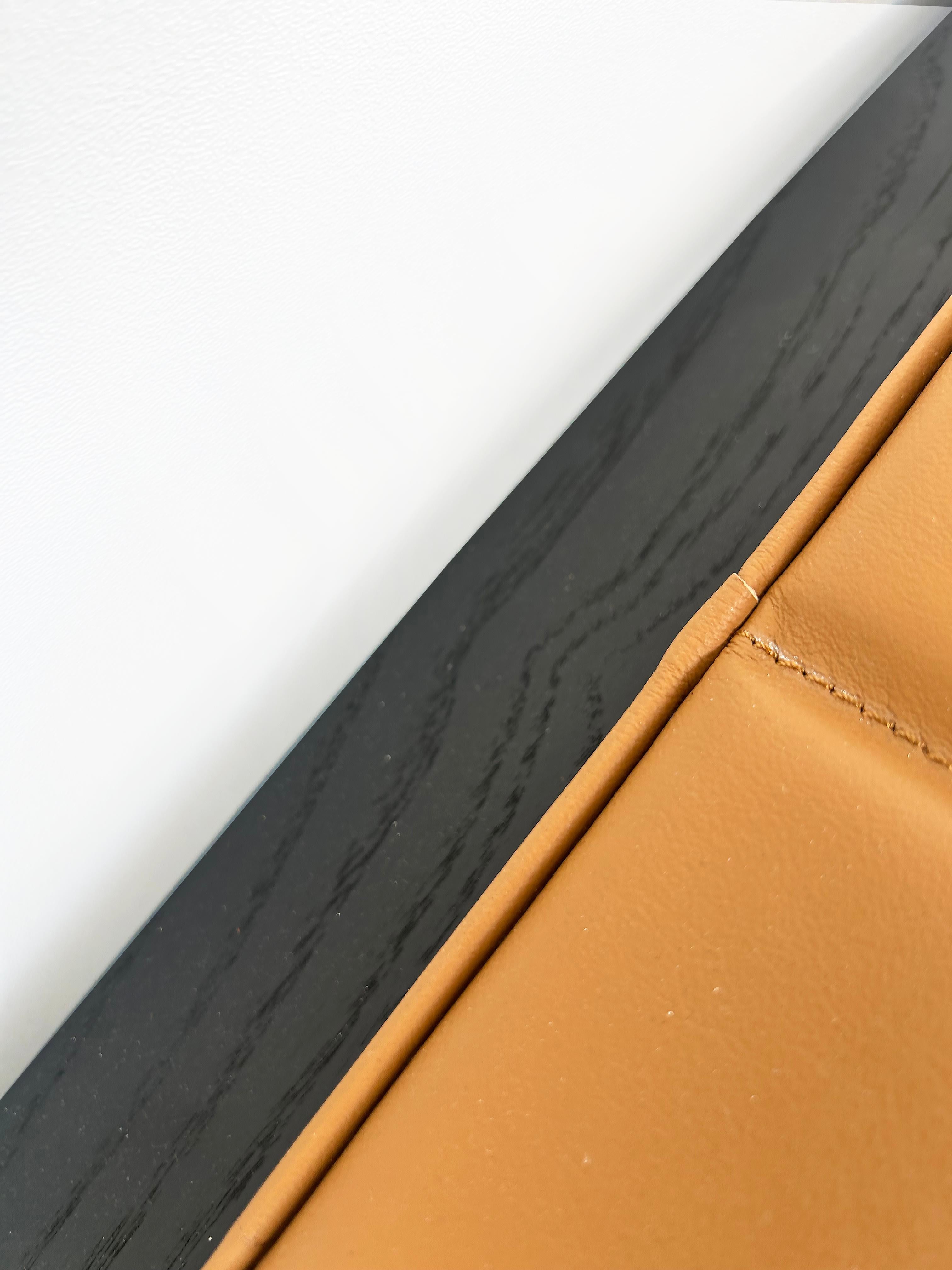 Oscar Niemeyer Ebonized Ash, Leather 