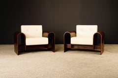 Oscar Niemeyer Rosewood 'ON' Lounge Chairs for Hotel SESC Rio de Janeiro, c 1980