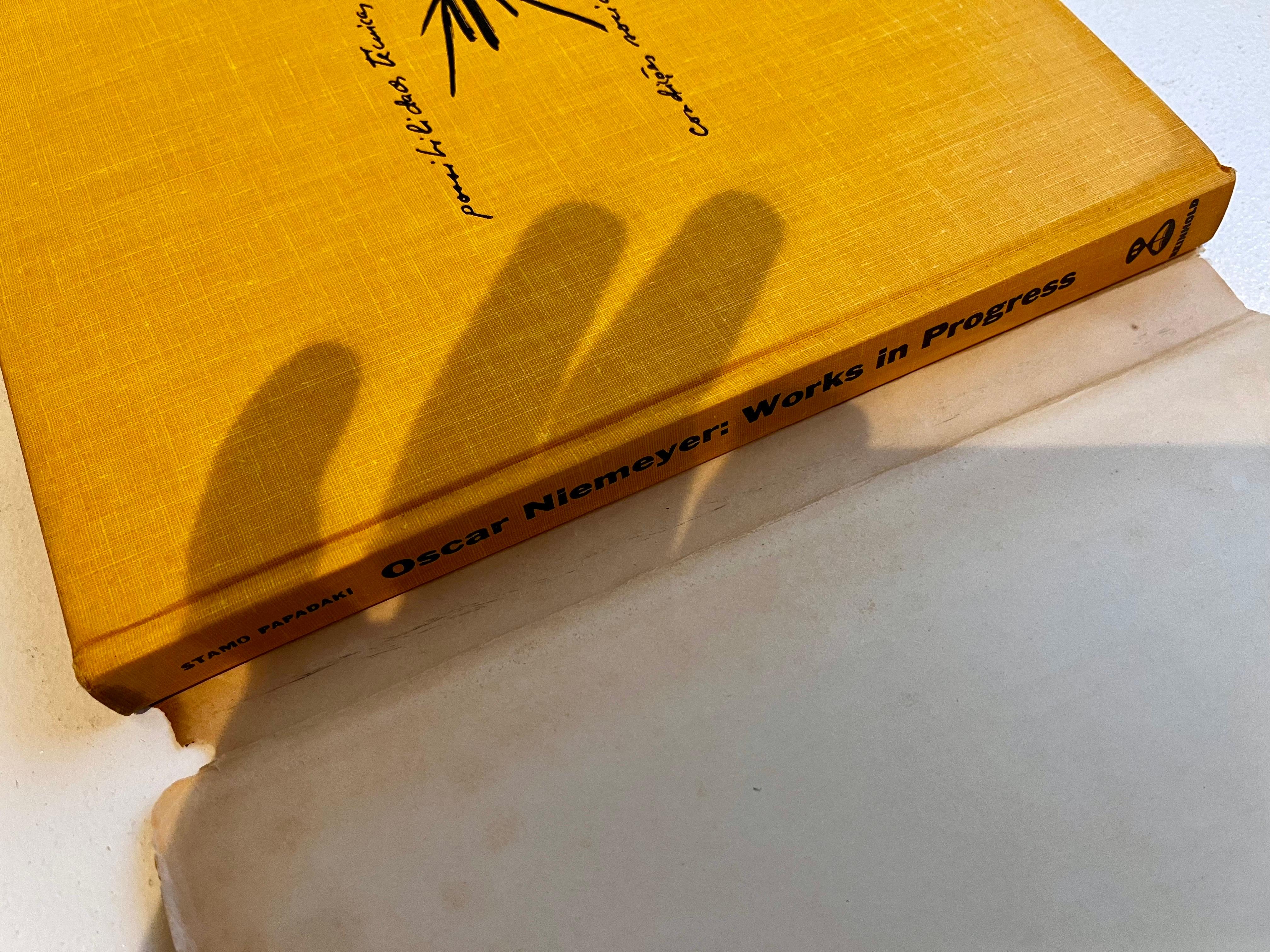 Oscar Niemeyer: Works in Progress, Hard Cover with Dust Jacket, 1958 For Sale 2