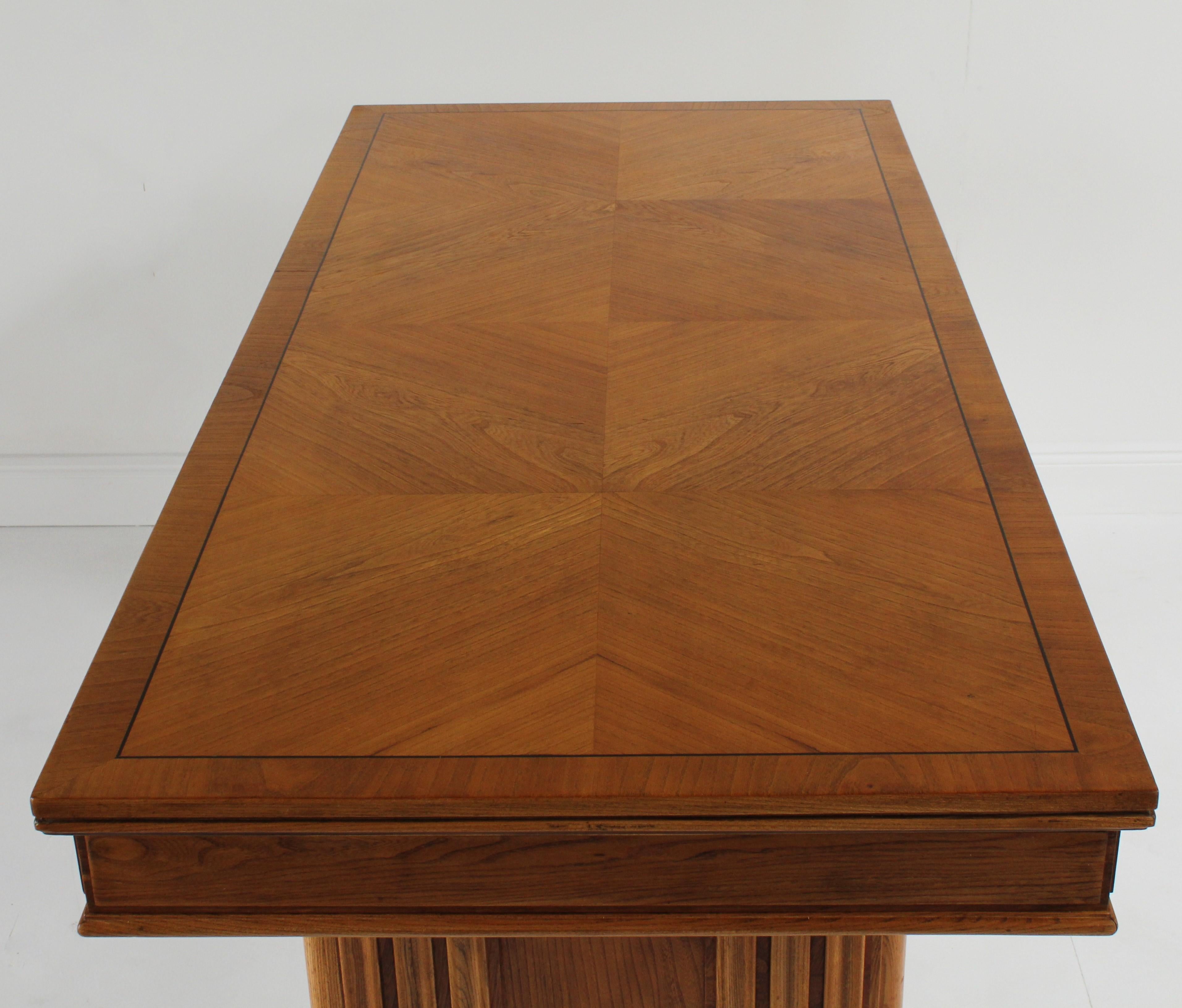 Oscar Nilsson ‘Attribution’ Desk, Elm, Ebony and Bakelite, Sweden, 1940s 1