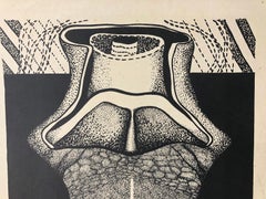 Oscar Patterson Cuban artist 1970 original hand signed lithograph