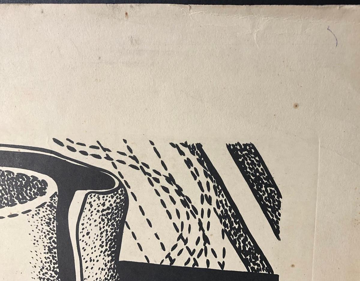 Oscar Patterson artista cubano 1970 litografia originale firmata a mano in vendita 3