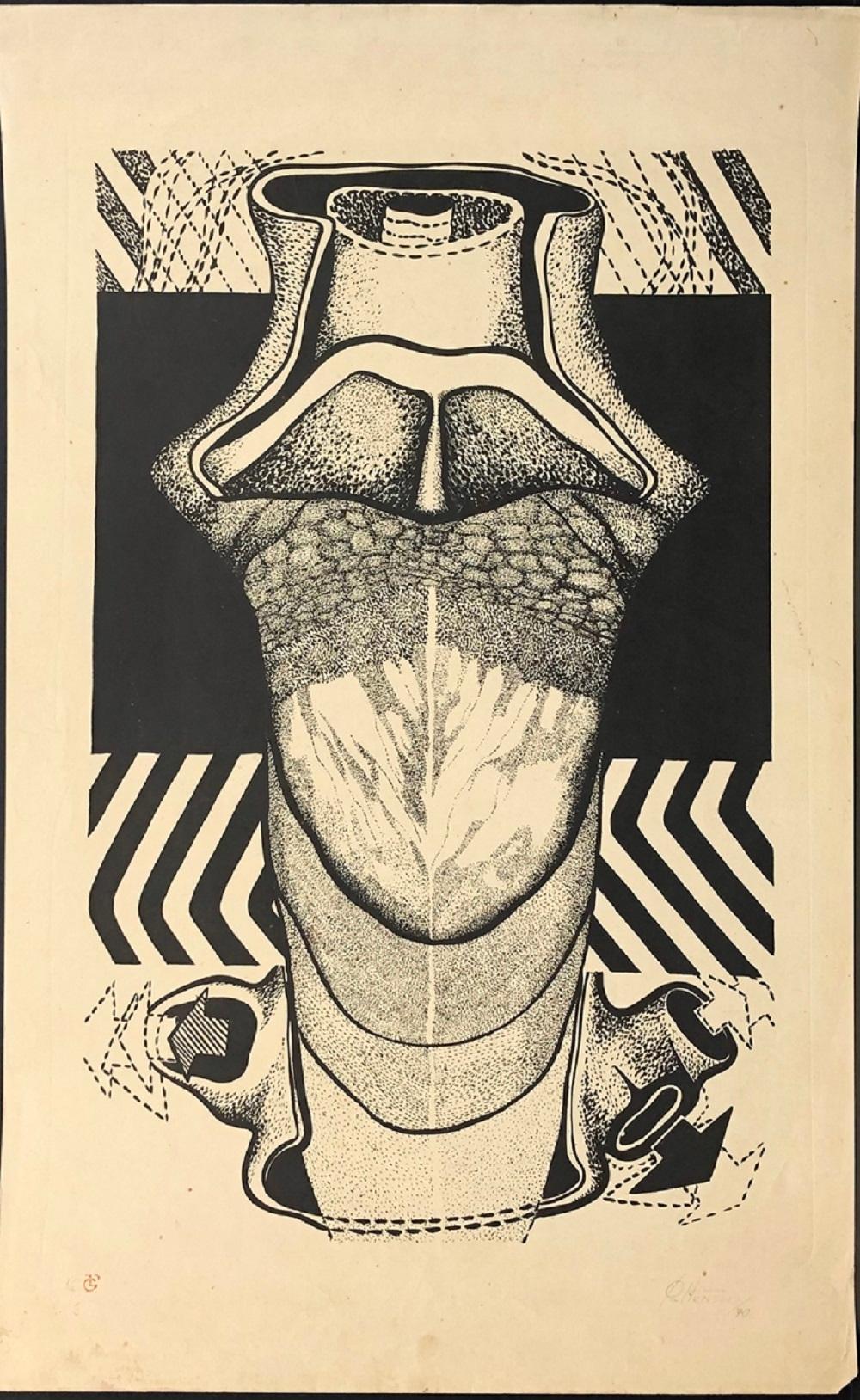 Oscar Patterson (Cuba, )
'Untitled', 1970
lithograph on paper Canson 320 g.
30 x 18.8 in. (76 x 47.5 cm.)
Edition of 6
ID: PAT-301
Hand-signed by author