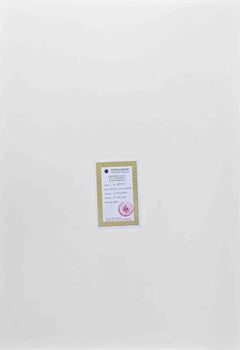 La femme avec un oiseau - Lithographie d'Oscar Pelosi - années 1980