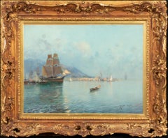 Schiff in der Nähe der Bucht von Neapel, 19. Jahrhundert
