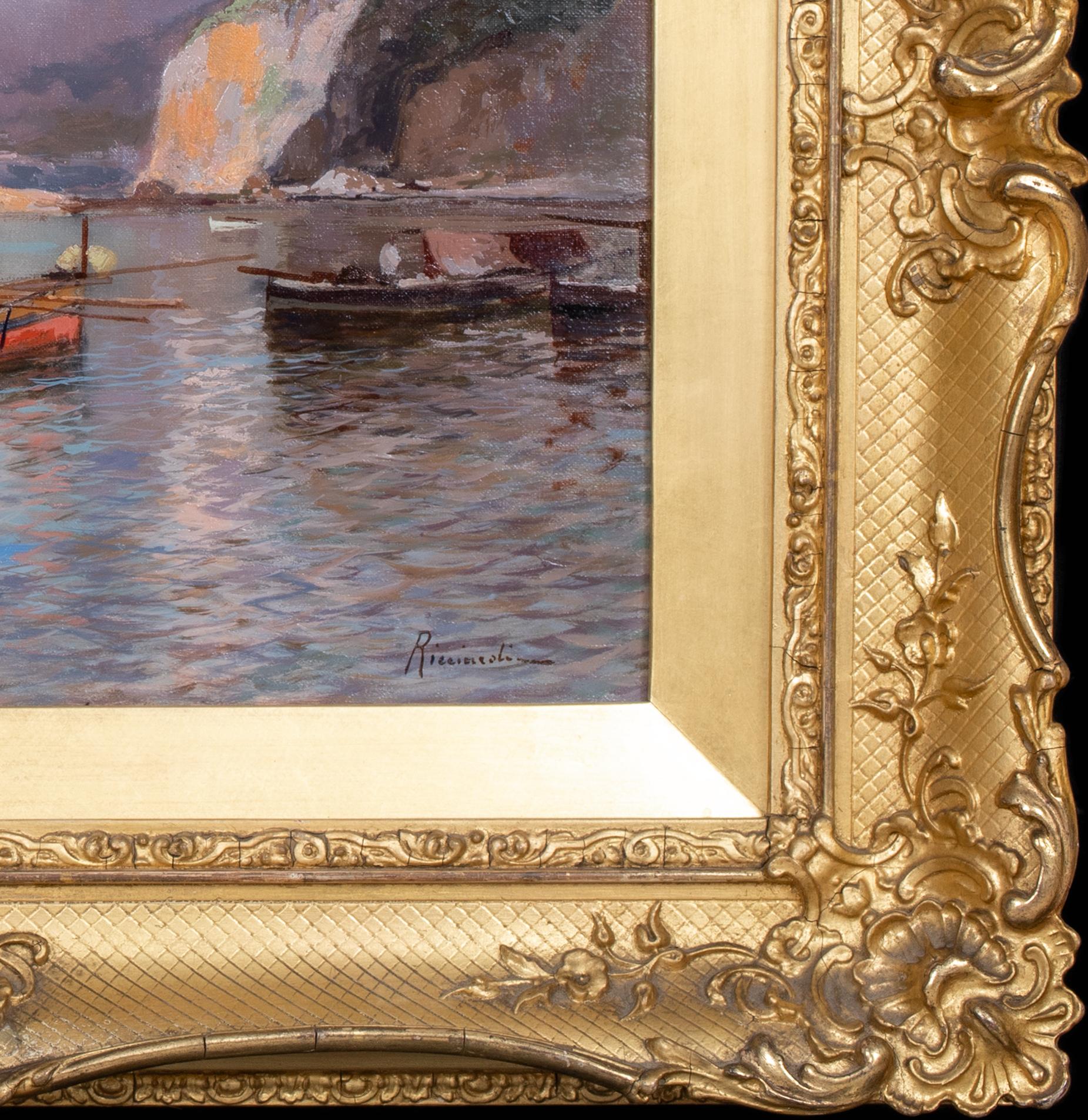 The Amalfi Coast 19th Century Oscar Ricciardi (1864-1935) For Sale 3