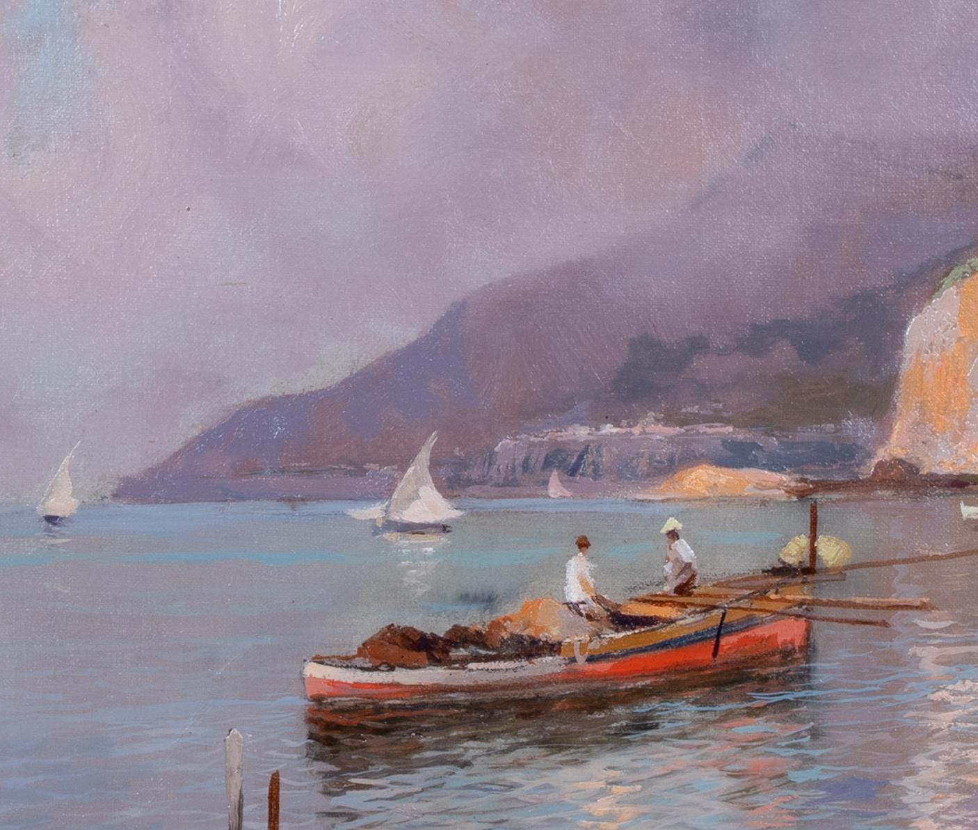 The Amalfi Coast 19th Century Oscar Ricciardi (1864-1935) For Sale 5