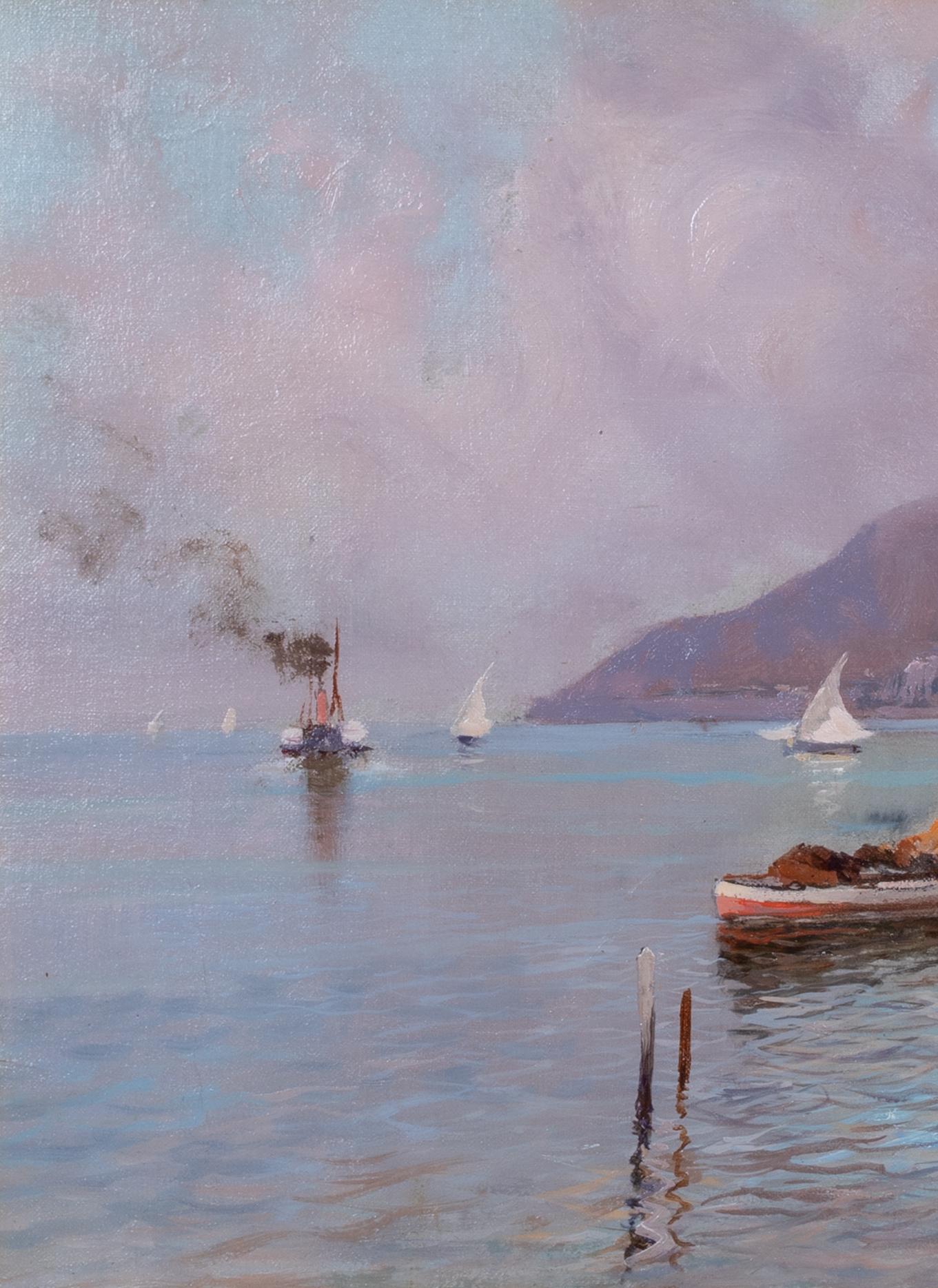 The Amalfi Coast 19th Century Oscar Ricciardi (1864-1935) For Sale 6