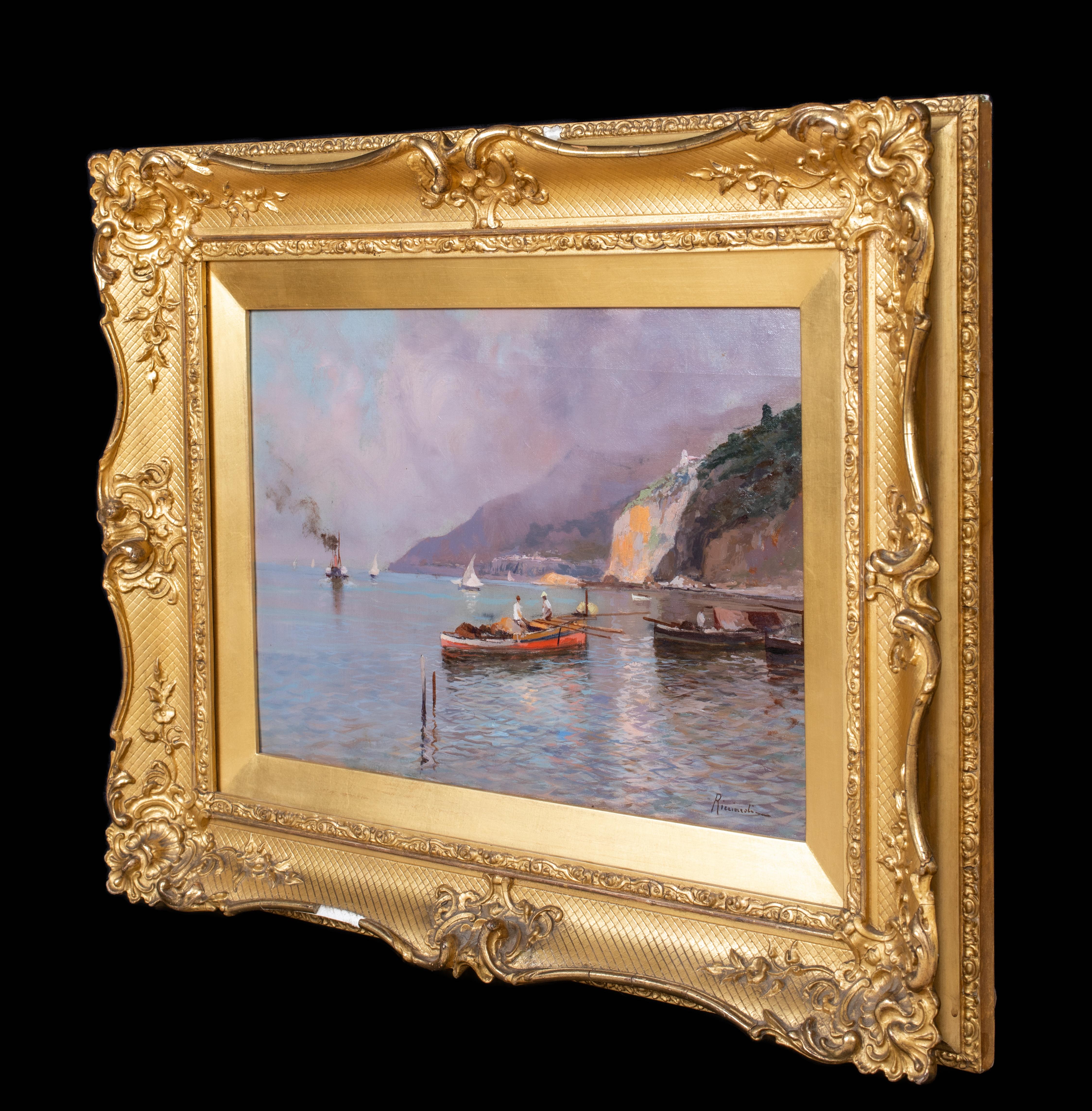 La côte amalfitaine 19ème siècle Oscar Ricciardi (1864-1935) en vente 8