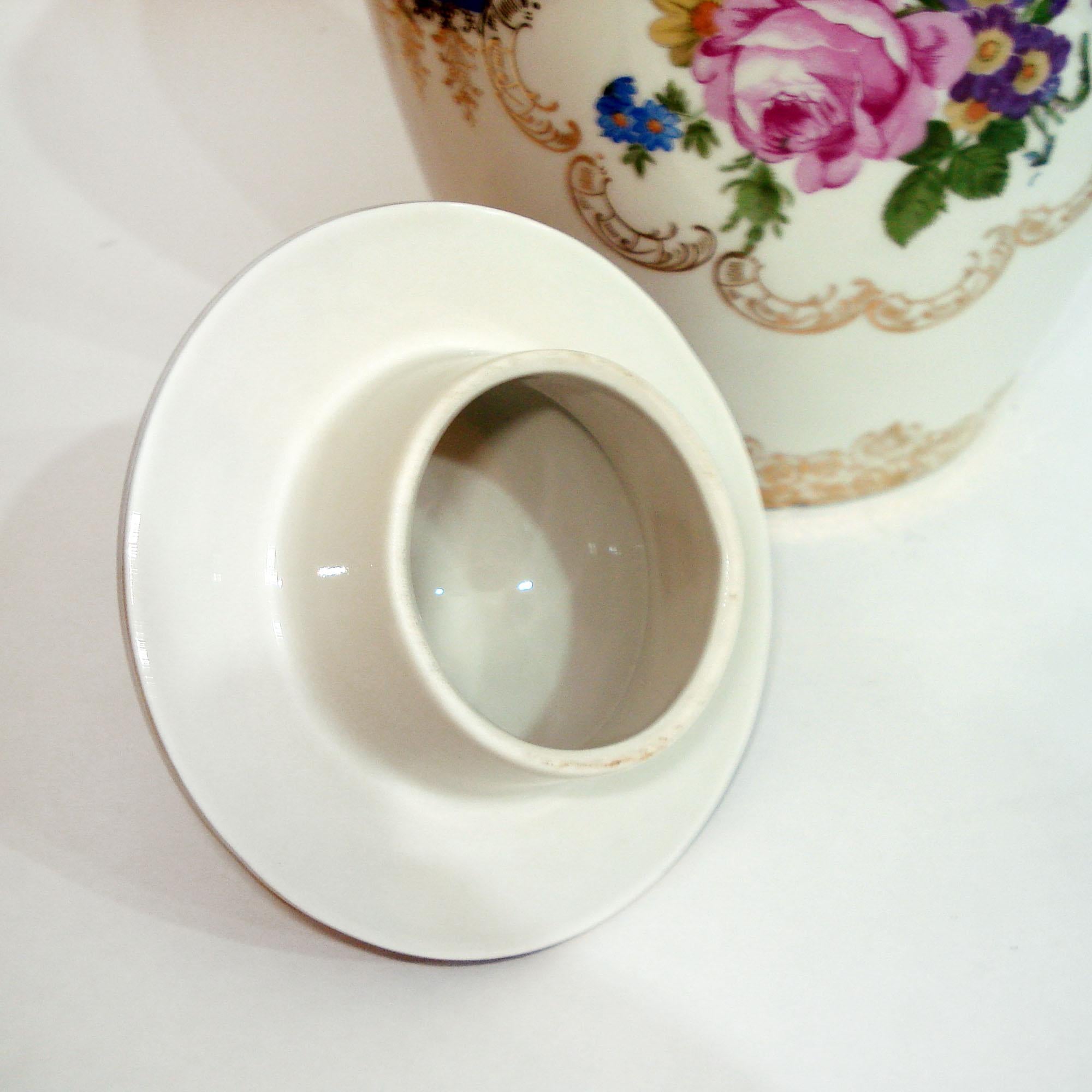 Vintage German Porcelain Lidded Urn by Oscar Schlegelmilch For Sale 5