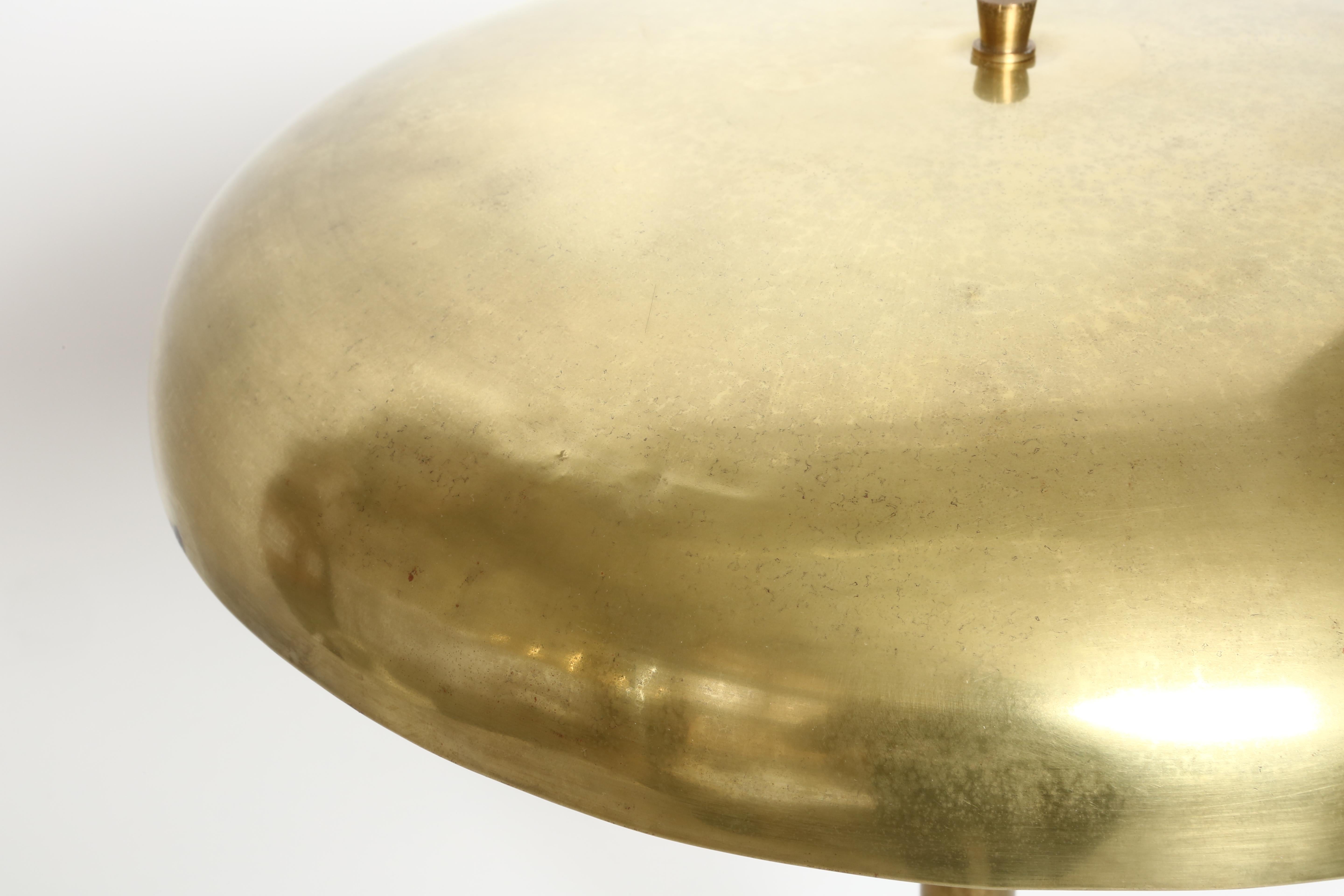 Oscar Torlasco Attributed Brass Table Lamp, Italy, 1960s For Sale 8
