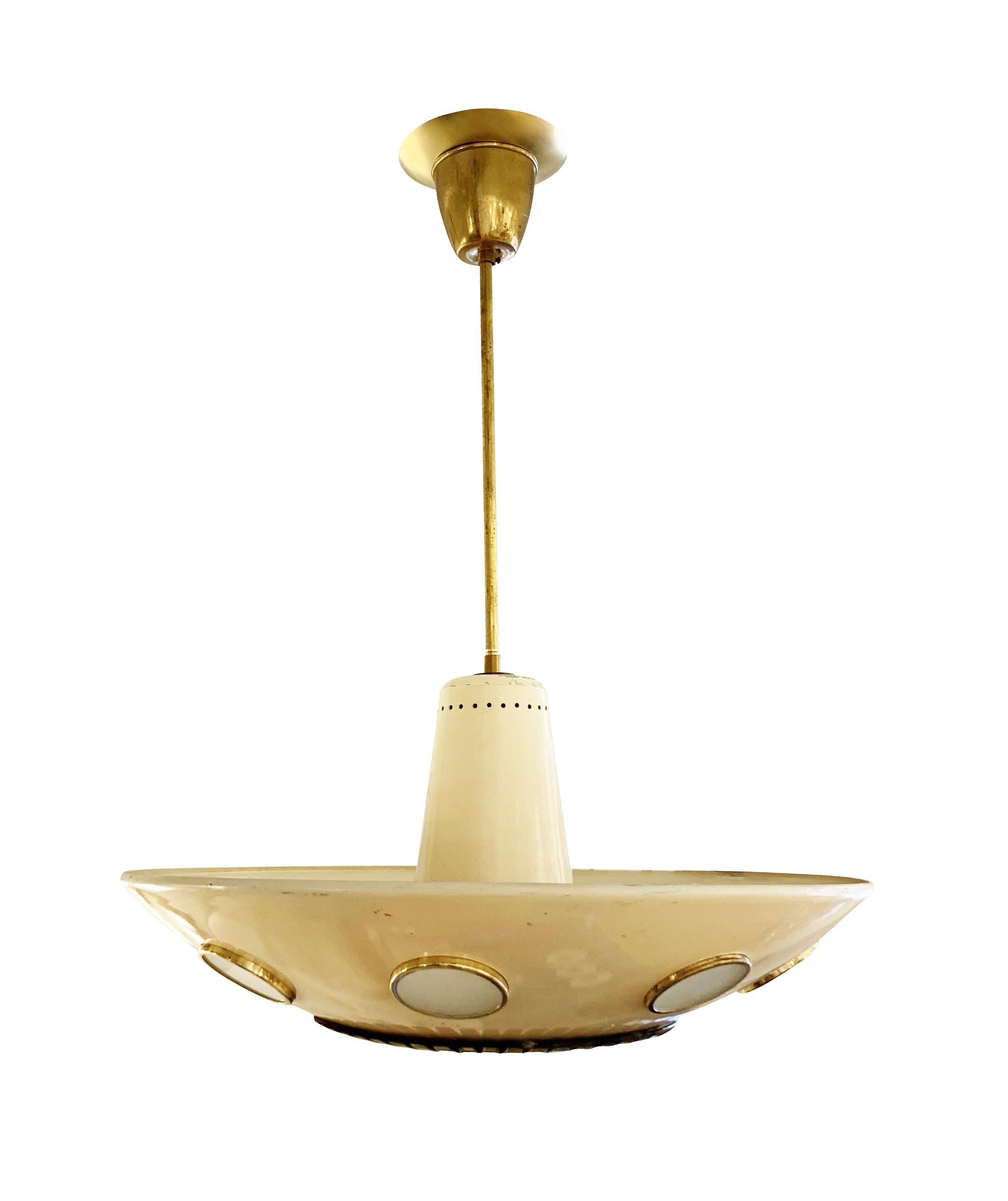 20th Century Oscar Torlasco Attributed Chandelier