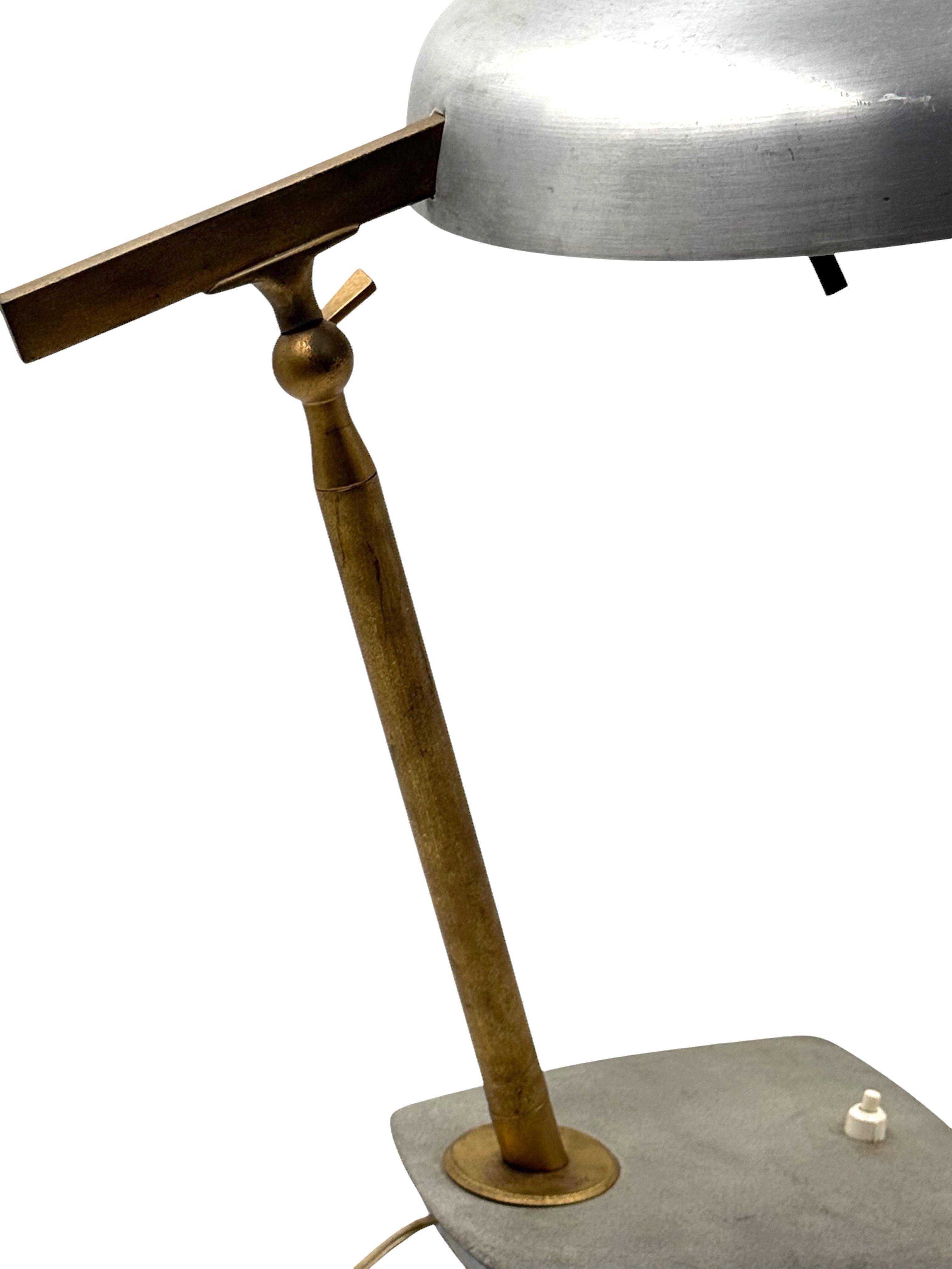 Oscar Torlasco, brass desk / table lamp, Prod. Lumi, circa 1960s im Angebot 1