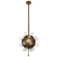 sputnik chandelier bronze Oscar Torlasco Bronze Sputnik Chandelier
