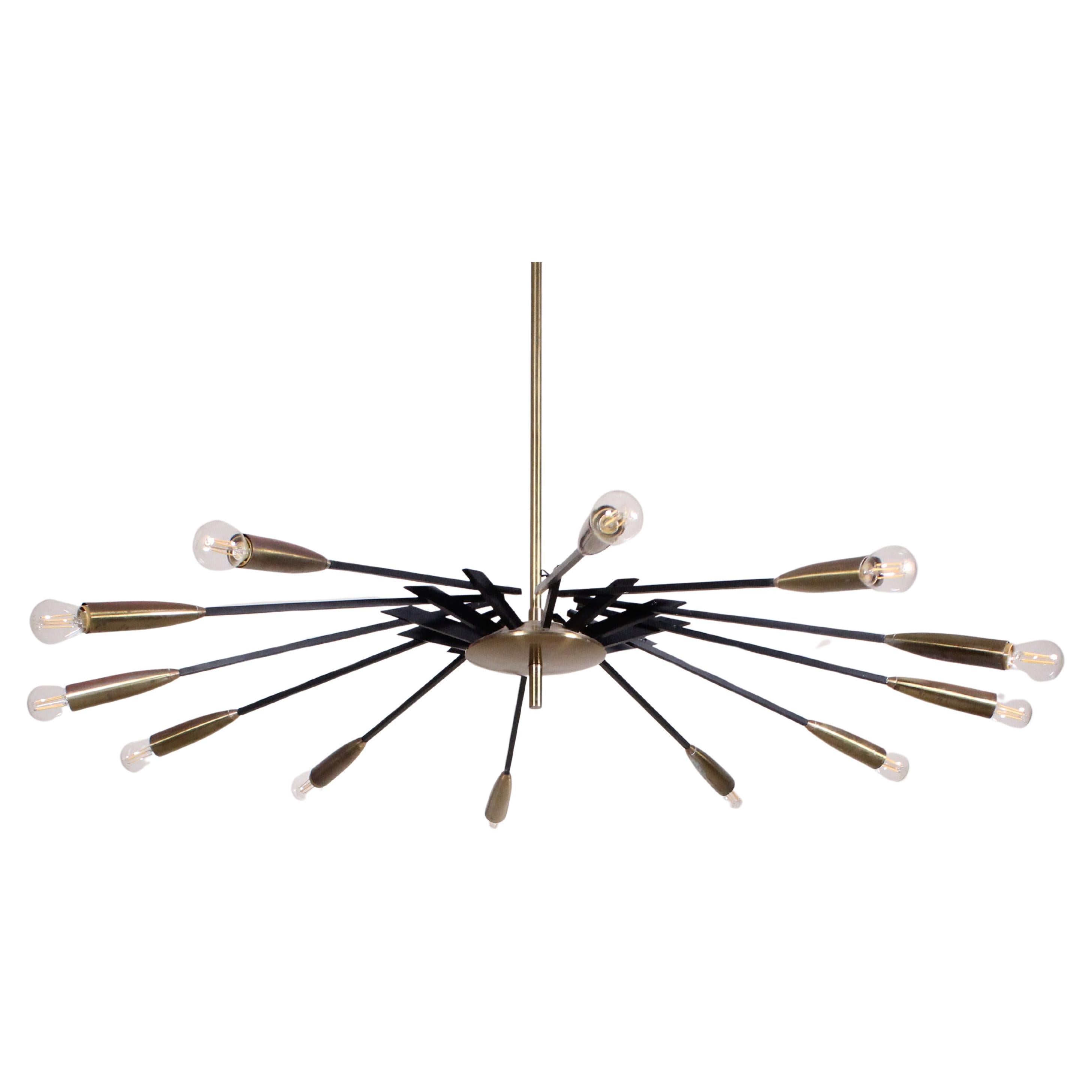 Lampada da soffitto Oscar Torlasco, Ottone e metallo