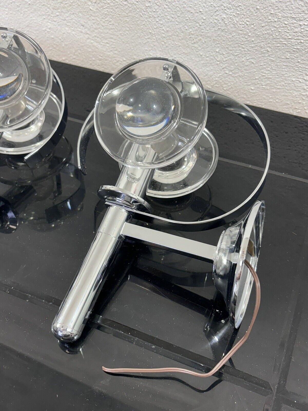 Oscar Torlasco Pair Of Applique Optical Design 1970's Modernism For Sale 1