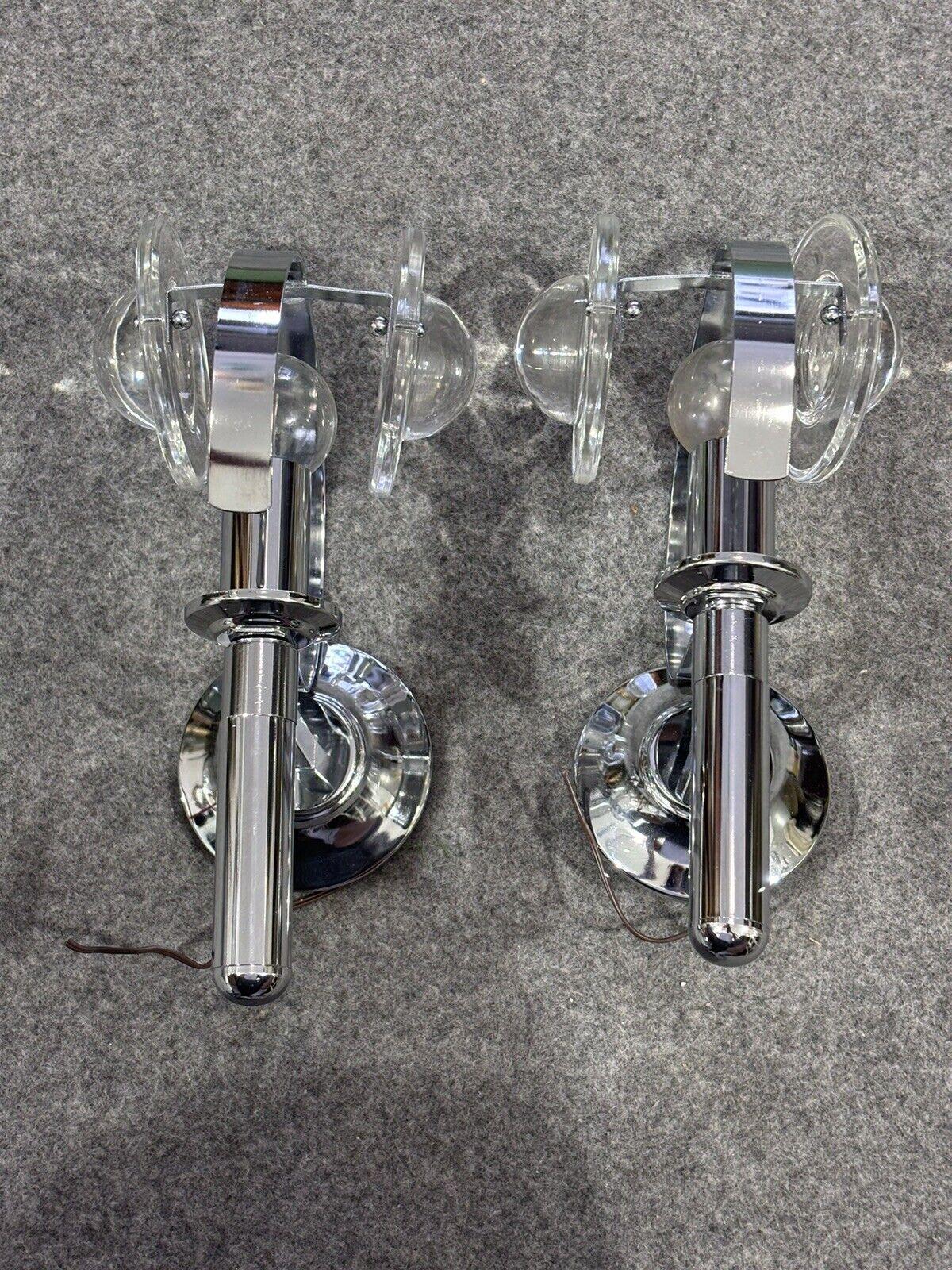 Oscar Torlasco Pair Of Applique Optical Design 1970's Modernism For Sale 2