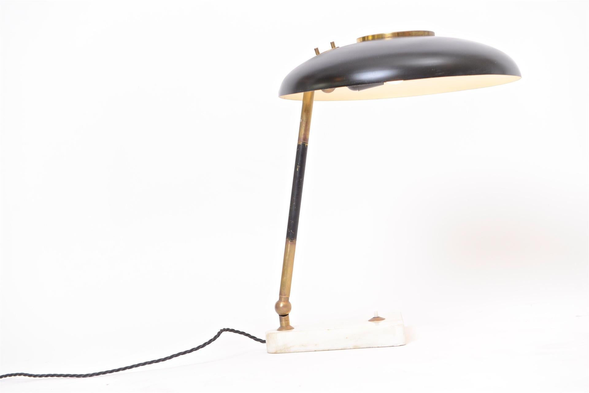 Mid-Century Modern Oscar Torlasco Desk Lamp for Lumi